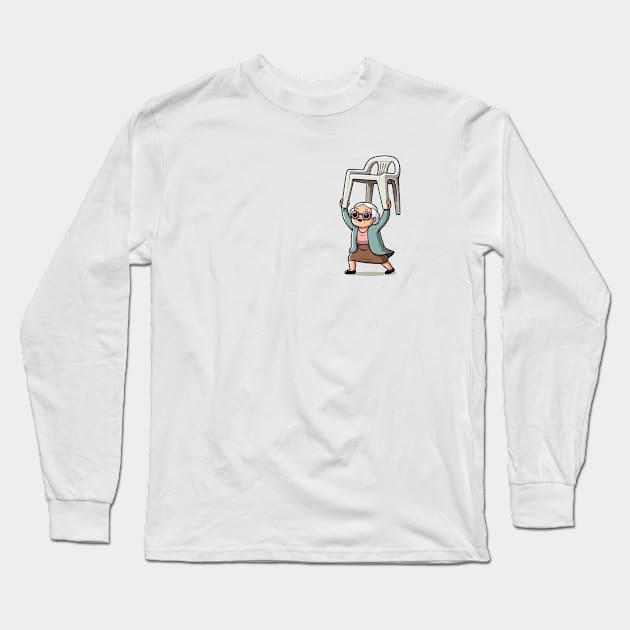 Grandma defies gravity Long Sleeve T-Shirt by 3coo